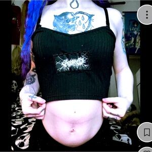 UPCYCLED Aborted crop top